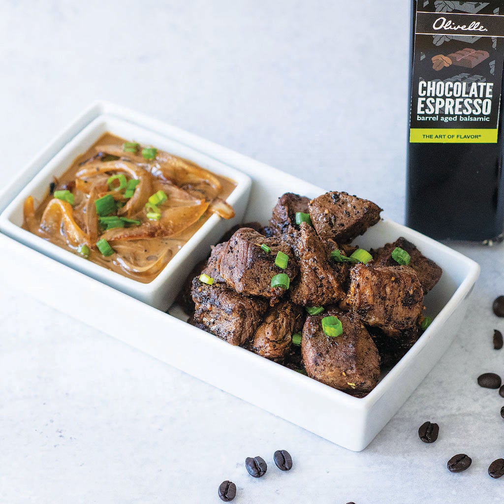 Chocolate Espresso Barrel Aged Vinegar | Olivelle Bozeman