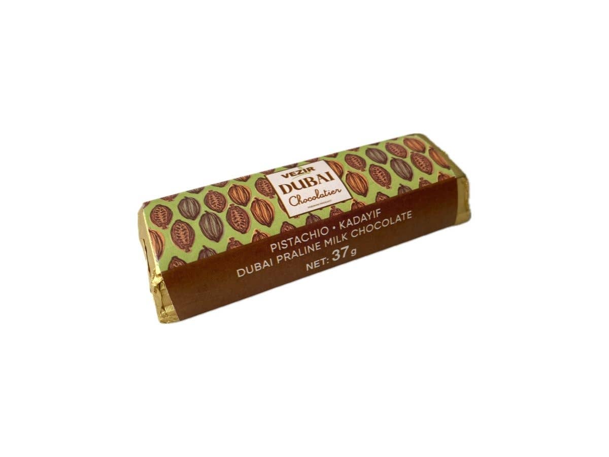 Pistachio Praline Dubai Chocolate Bar | Olivelle Bozeman
